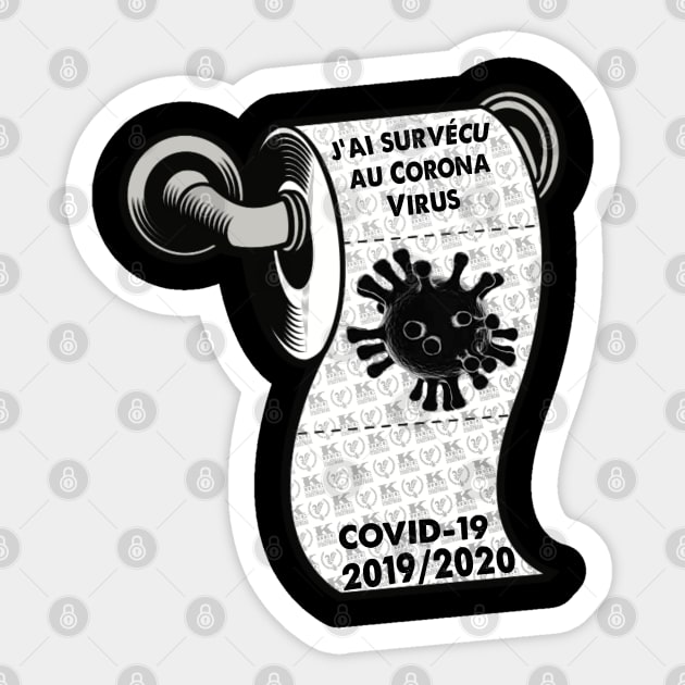 Jai Survécu CV19 2K20 Sticker by KbecStreetwear